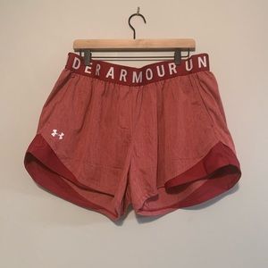 Under Armour Red Running Shorts